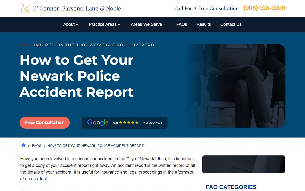 Newark 72 hour booking police records request process